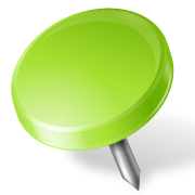 Map-Marker-Drawing-Pin-Left-Chartreuse-icon